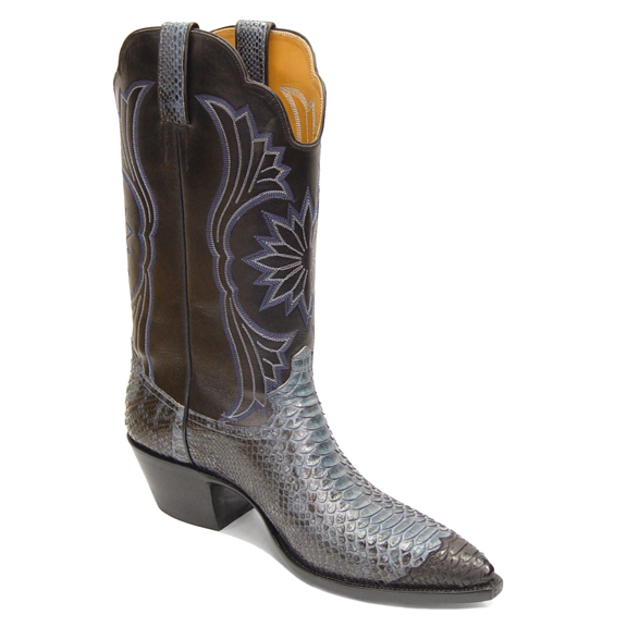 Python Wing Tip Boots