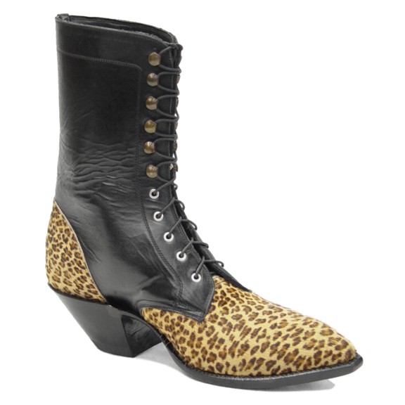 Leopard Hair-On Packer Boots