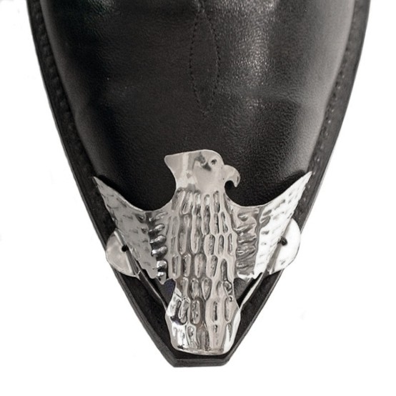 German Silver X-Toe Boot Tips Eagle